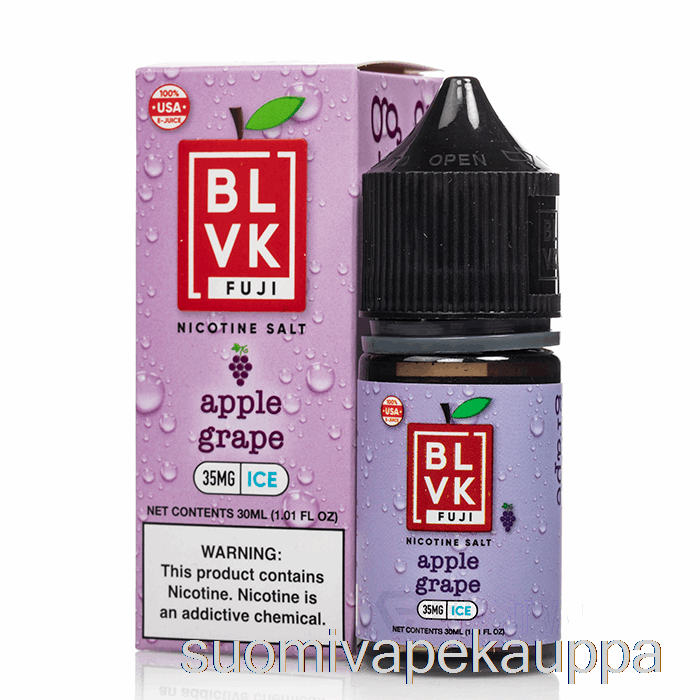 Vape Suomi Omena Rypälejää - Blvk Fuji Suolat - 30ml 35mg